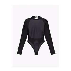 Savage X Fenty Black Long Sleeve One Piece
